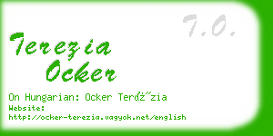 terezia ocker business card